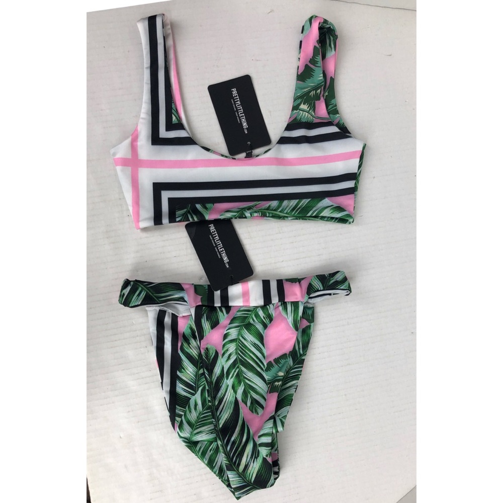 PrettyLittleThing Palm Bikini Set Gift for Her